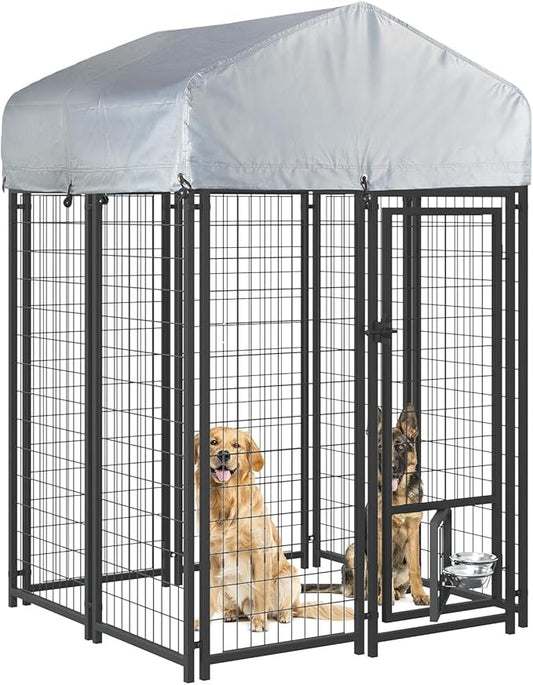 LEMBERI 4x4x6 FT Outdoor Dog Kennel by LEMBERIHOME