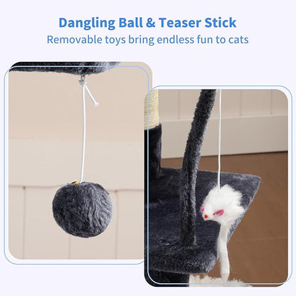 Heybly Cat Tree with Toy, Cat Tower condo - Image 4