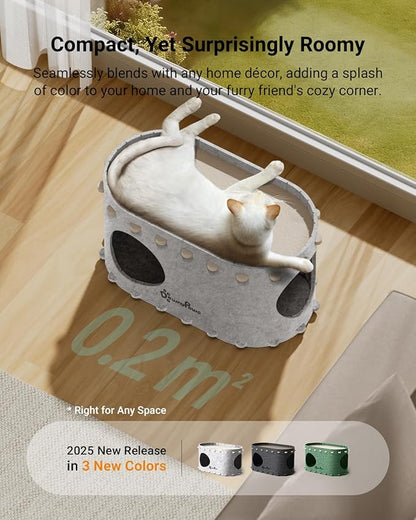 DownyPaws Cat House for Indoor Cats, Cat Bed Cave for Multiple & Large Cats Up - Image 3