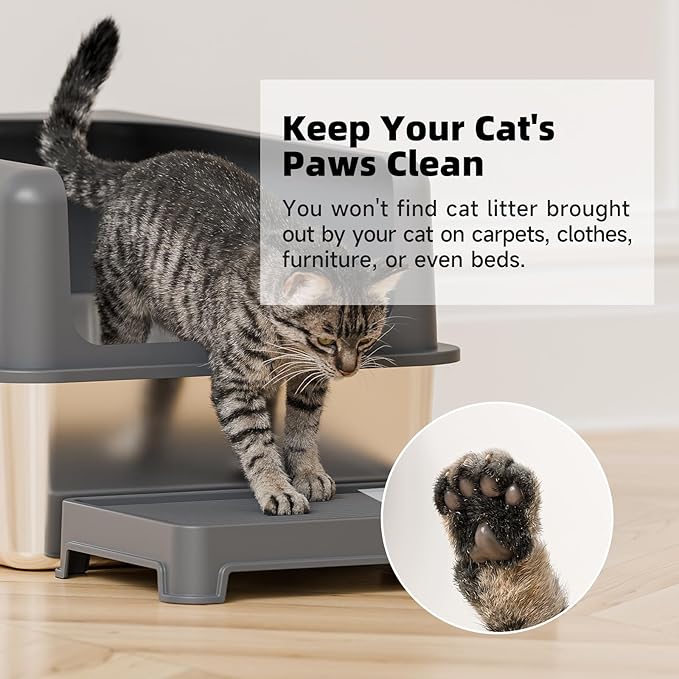 Booche Cat Ramp for Litter Box Elevated Litter Ramp for Cat Litter Boxes - Image 8