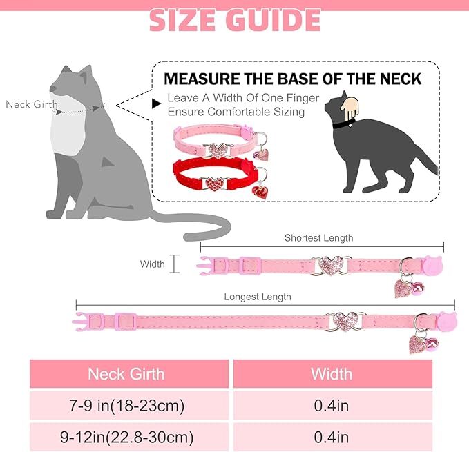 EXPAWLORER Soft Velvet Safe Cat Collars - Image 2
