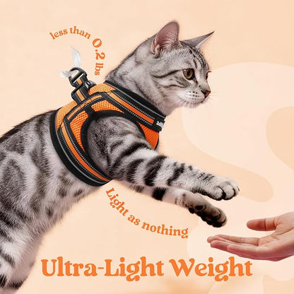 rabbitgoo Cat Harness and Leash, Step-in Escape Proof Kitten Harness Set - Image 6