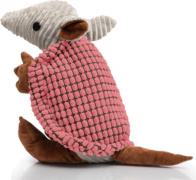 Hollypet Plush Dog Squeaky Toy Stuffed Armadillo Animal Pet Puppy Chew Toys by Hollypet