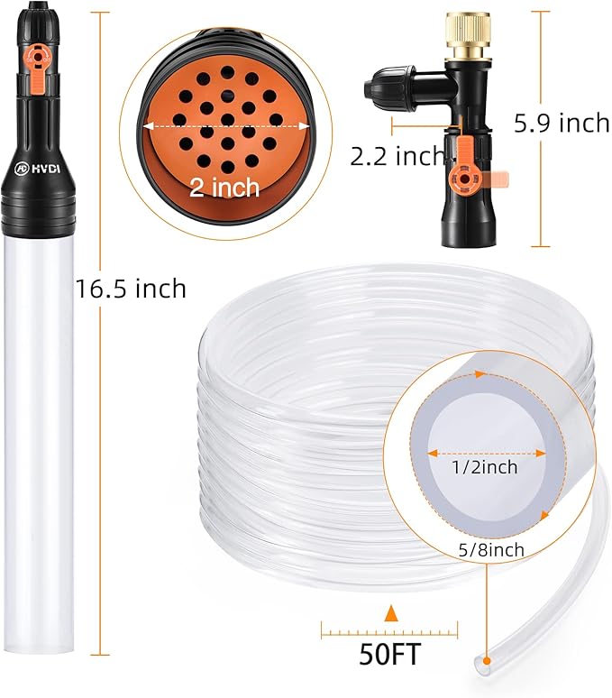 enomol Gravel Vacuum for Aquarium Water Changer Fish Tank Cleaning Tools - Image 6