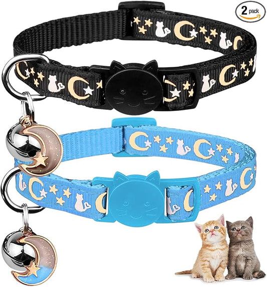 Baeuppit 2PCS Breakaway Cat Collars by Baeuppit
