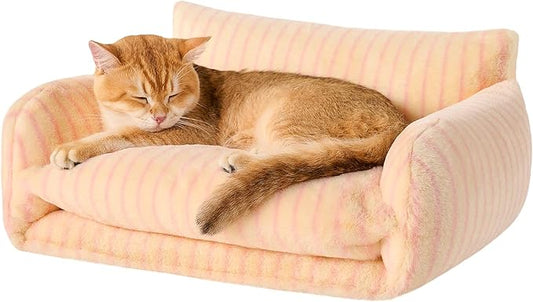 Hollypet Cat Bed Fluffy Plush Multifunctional Double-Layer Machine Washable by Hollypet