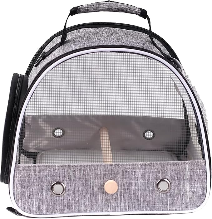Small Bird Travel Carrier, Portable Mesh Vented Bird Carrier Cage - Image 3