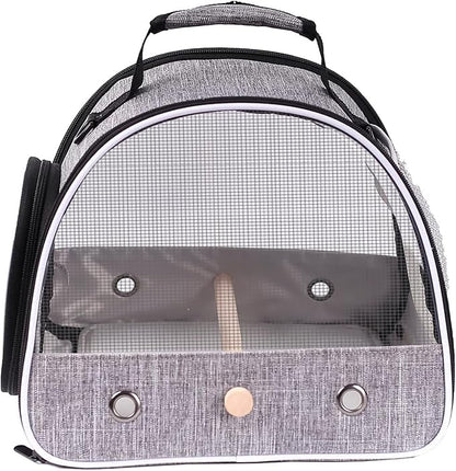 Small Bird Travel Carrier, Portable Mesh Vented Bird Carrier Cage - Image 3