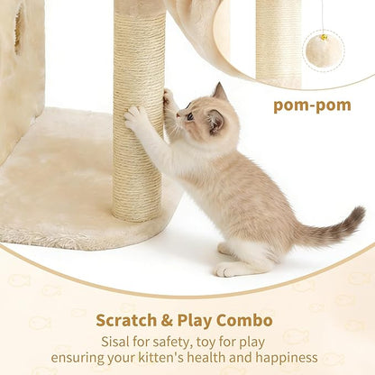 Heybly Cat Tree, 26.3-inch Cat Tower - Image 6