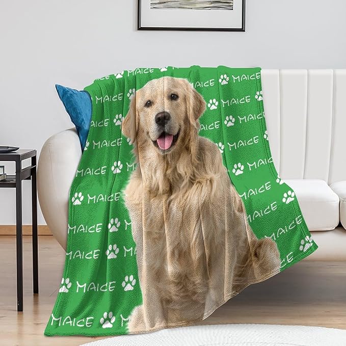 Custom Pet Name Blanket Personalized Dog Memory Blankets - Image 5