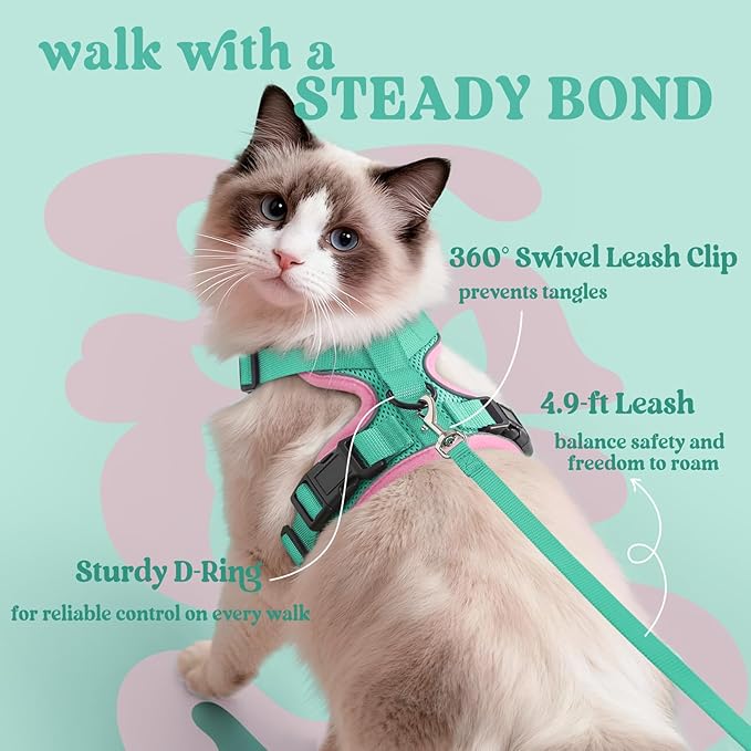 rabbitgoo Cat Harness and Leash Set, Escape Proof Kitten Harness - Image 5