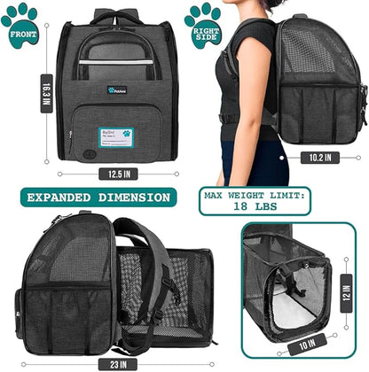 PetAmi Expandable Dog Backpack Carrier - Image 2