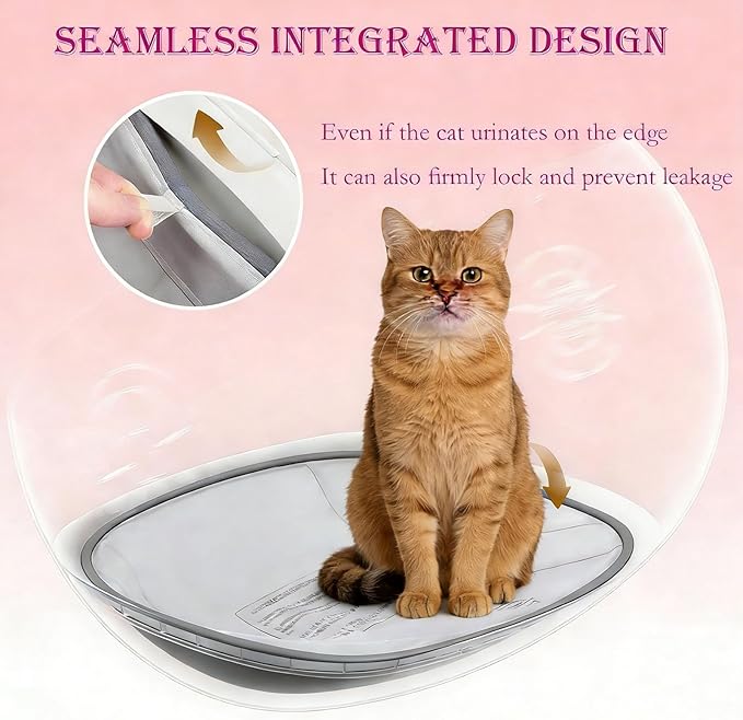 Portable Pet Pivot Litter Box Replacement pad，Open-Top Automatic Litter Box - Image 3