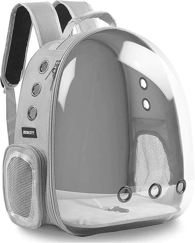 Cat Backpack Carrier, Pet Backpack, Breathable Cat Dog Space Capsule Backpack by BEIKOTT