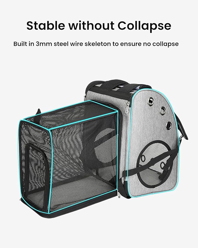 Expandable Cat Backpack Carrier, Airline Approved Pet Carrier - Image 5