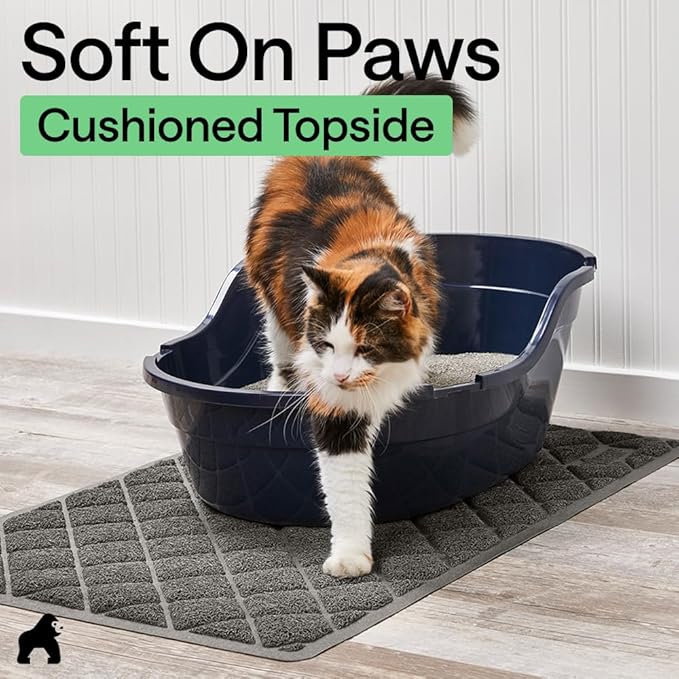 GORILLA GRIP Cat Litter Box Mat, Cushioned Coil Mesh Litter Trapping Mats - Image 8