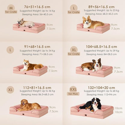 EHEYCIGA Orthopedic Dog Bed for Medium Dogs, Waterproof Memory Foam Medium Dog - Image 5