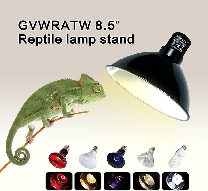8.5-inch Standard Lamp Dome for Reptile Heating Lamps, Ceramic Heat Emitters - Image 7