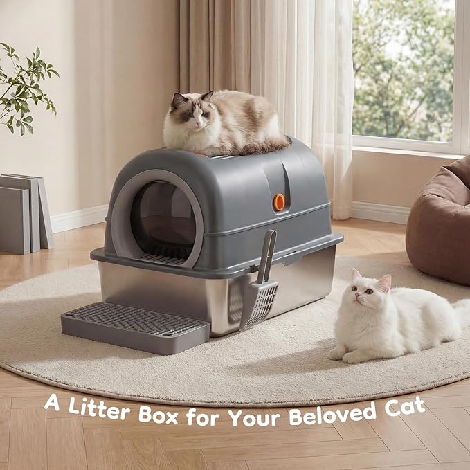 OLIXIS Stainless Steel Litter Box - Image 2