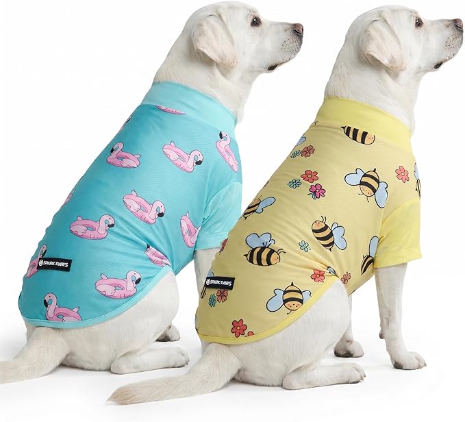 Spark Paws Sunblock Dog T-Shirt, SPF30 Protection, Lightweight Breathable Quick by SparkPaws