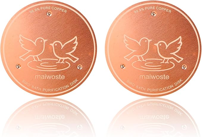Bird Bath Copper Disk, 4 Inch 0.6mm Thick 99.9% Pure Copper Disc by Unknown