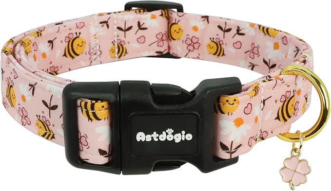 Dog Collar for Spring Summer, Adjustable Cotton Puppy Dog Collars, Cute Girl or by Unknown