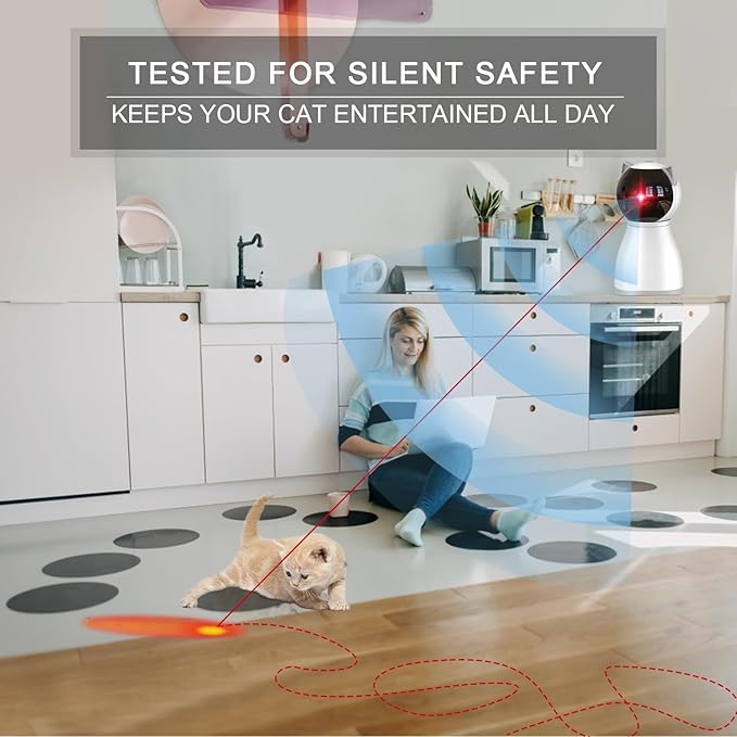 YVE LIFE Cat Toys Laser for Indoor Cats, The 4th Generation Real Random - Image 6