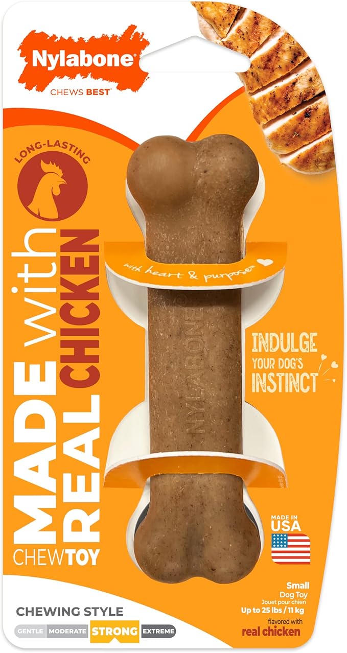 Nylabone Strong Chew Original Bone Dog Toy Made by Nylabone