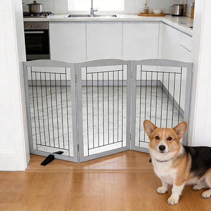 ZJSF Freestanding Dog Fence Indoor, Foldable Dog Gate - Image 2