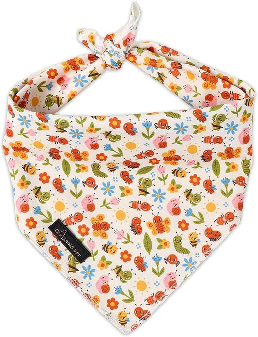 ARING PET Spring Summer Dog Bandanas, Cute Insects Bee Ant Snail Pet Bandana by ARINGPET