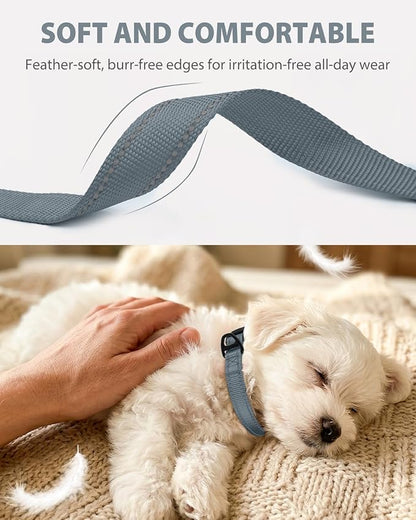 Joytale Small Dog Collar, Durable Double-Sided Reflective Nylon Collar - Image 3