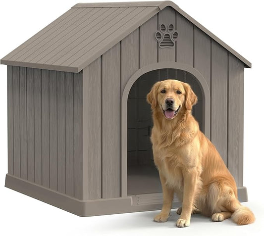 DRATO Indoor & Outdoor Dog Houses, Resin Material Dog House by DRATOprovidesawarmandcozy