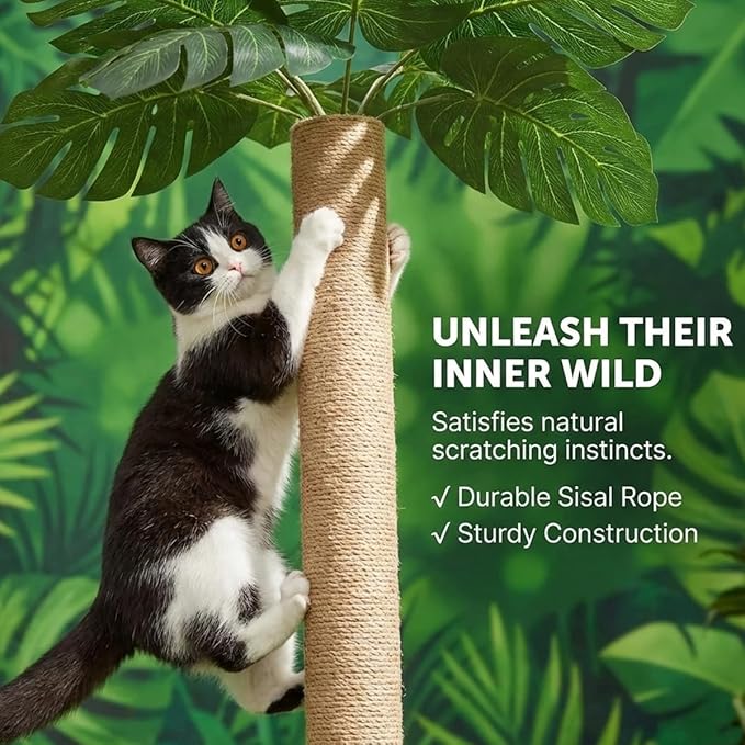 LEMONDA 31.5Inch Cat Scratching Post, Cat Scratcher Tree - Image 4