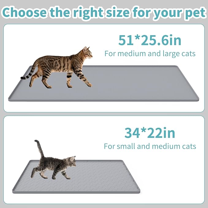 Cat Litter Mat, Silicone Cat Litter Box Mat - Image 6