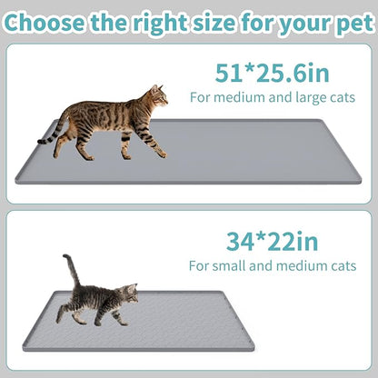 Cat Litter Mat, Silicone Cat Litter Box Mat - Image 6