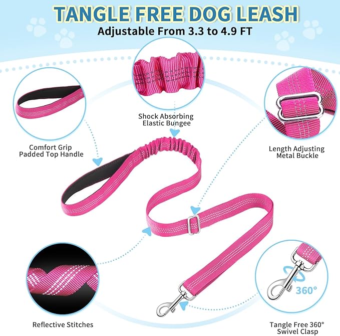 Lukovee No Pull Dog Harness and Leash Set, Soft Padded Small Dog Harness - Image 3