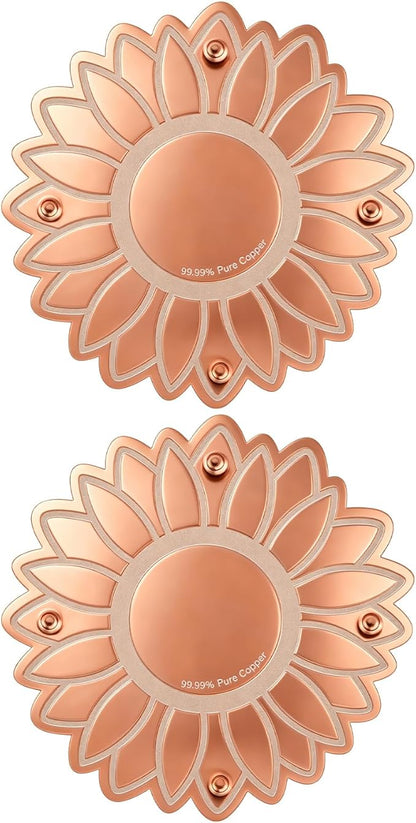 Copper Bird Bath Purification Disk, Outdoor Bird Bowls All-Season by Unknown