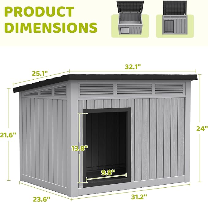 Bifanuo Outdoor Indoor Dog House - Image 4