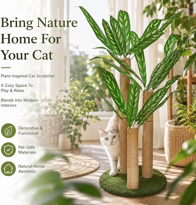 LEMONDA 31.5Inch Cat Scratching Post, Cat Scratcher Tree - Image 6