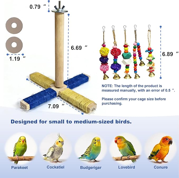 360° Rotating Bird Perch Stand - Image 3