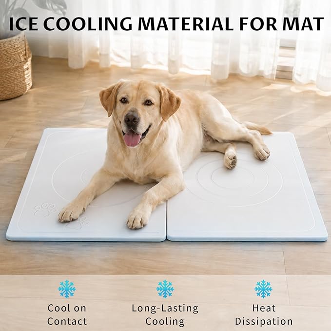 Stone Dog & Cat Food Mat, Bite-Proof Non-Slip Large Diatomaceous Pet Feeding Mat - Image 3