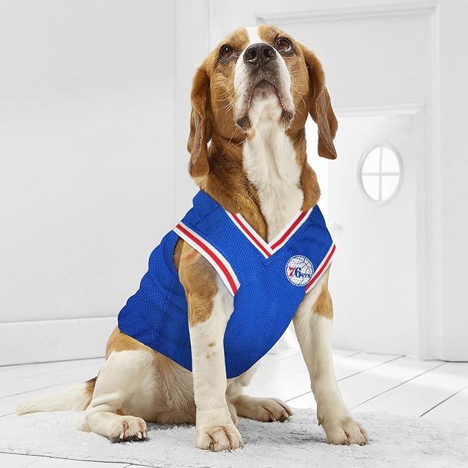 Pets First NBA PHILADELPHIA 76ERS DOG Jersey, Small - Image 2