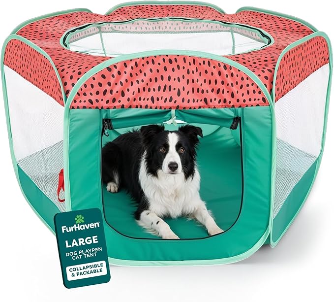 FurHaven Soft-Sided Dog & Cat Playpen, Portable Foldable Indoor & Outdoor Pet by FurHaven