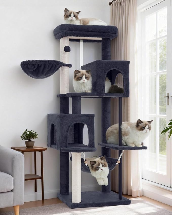 Gitelsnour 51.2'' Cat Tree Tower, Cat Tower by Gitelnour