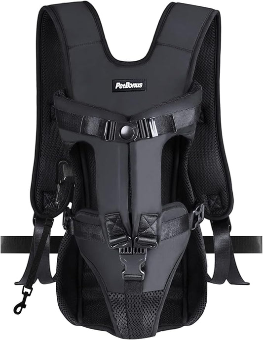 PetBonus Pet Front Dog Carrier Backpacks, Adjustable Pet Backpack, Legs Out by Petbonus