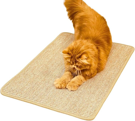Cat Scratcher Mat, 23.6 X 15.7 Inch, Natural Sisal Cat Scratching Mat by Unknown