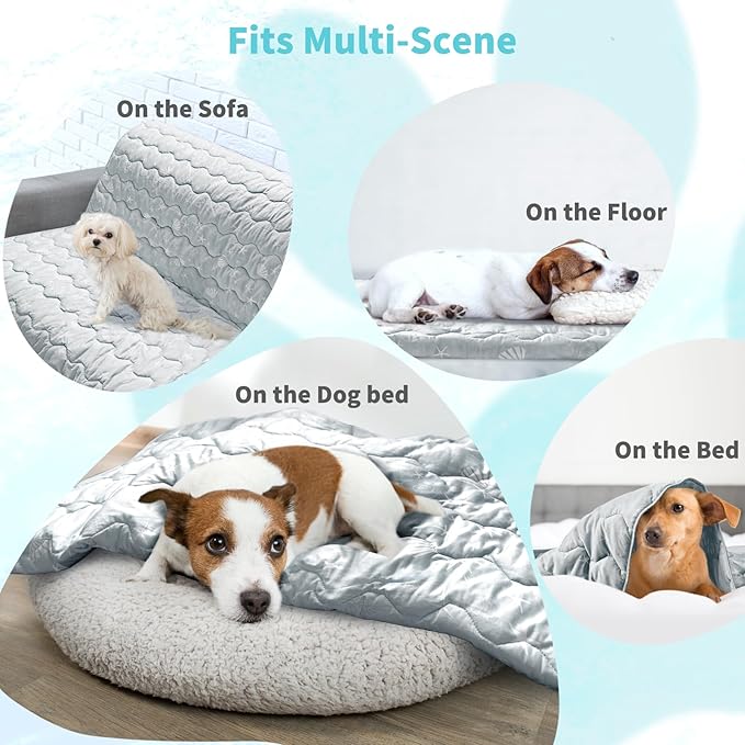 NWK Dog Cooling Blanket, Q-Max>0.345, Ice Silk Cool to Touch Material, - Image 6