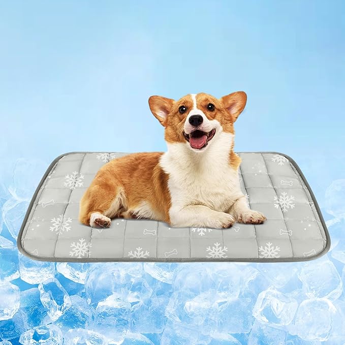 RIOGOO Dog Cooling Mat, Dog Blanket Washable, Cool Fabric & Internal Waterproof by RIOGOO