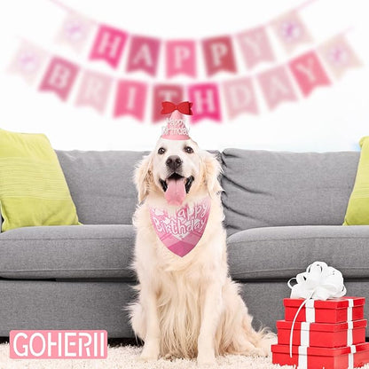 Dog Birthday Party Decoration, Pet Birthday Bandana Set - Image 6