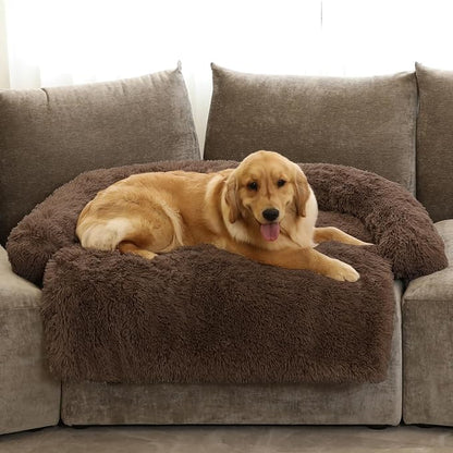 GGIB Calming Dog Bed Fluffy Plush Dog Mat by GGIB